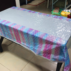 Mermaid Shell Birthday Party Tablecloth - Under The Sea Theme Decoration