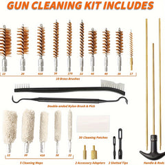 25pcs Gk08 Copper Wire Brush Aluminum Rod Aluminum Box Combo Set