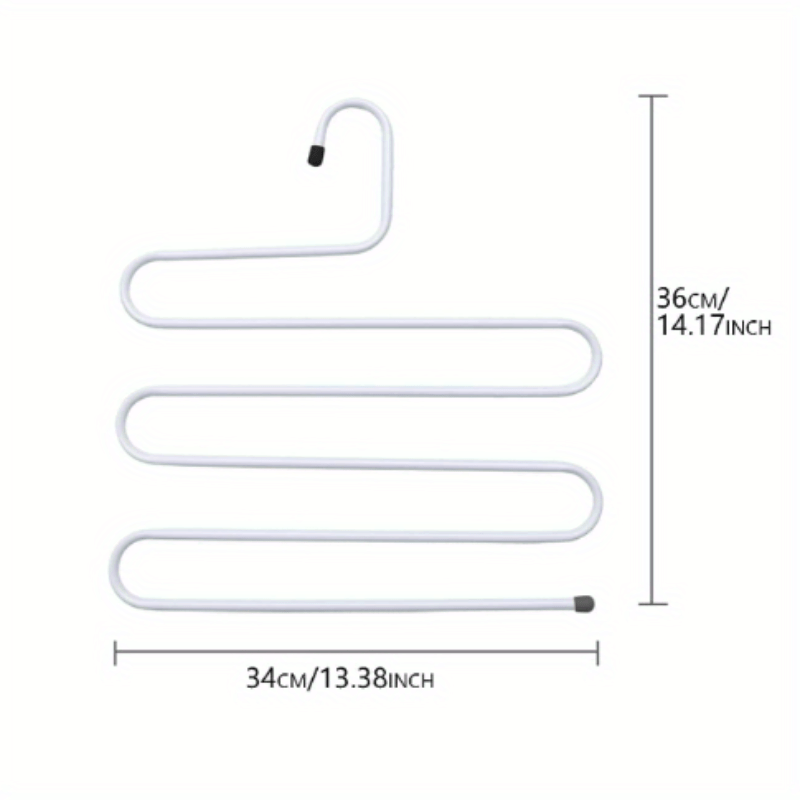 Stainless Steel Art Pants Rack S-shaped Pants Clip Hanger