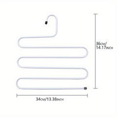 Stainless Steel Art Pants Rack S-shaped Pants Clip Hanger