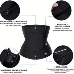 Waist Trainer Tummy Wrap Tummy Control Zipper Slimmer Belly Belt