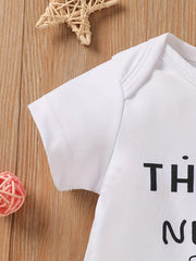Baby Boys Never Sleep Again Short Sleeves Onesie