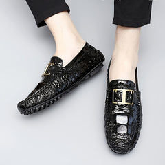 Metal Buckled Loafers Anti slip Casual Shoes