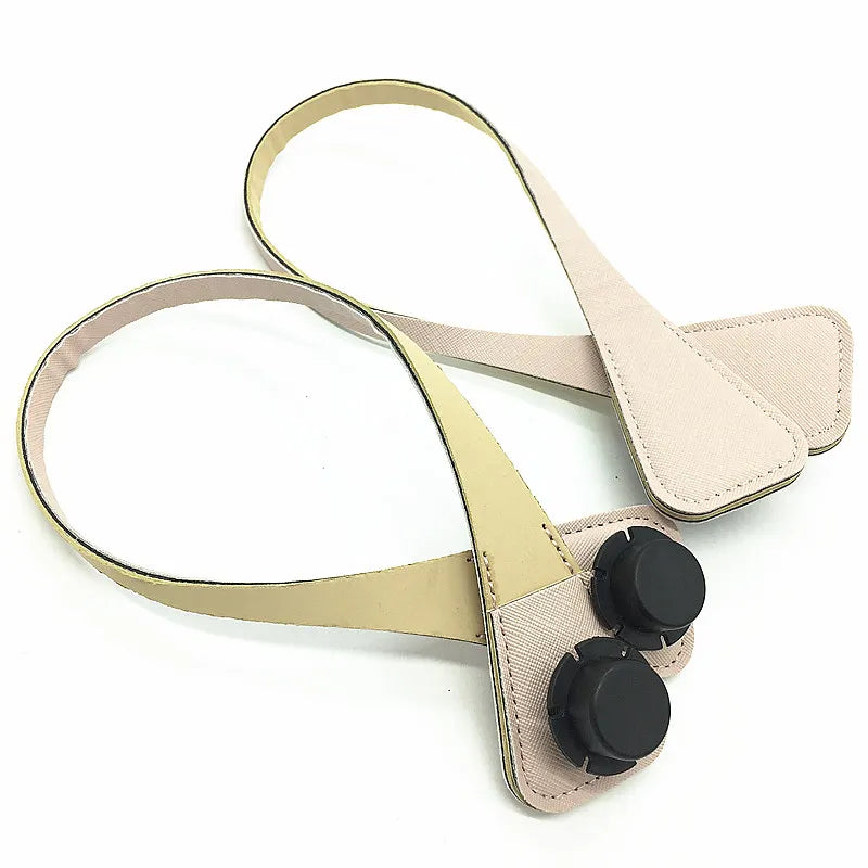 1 Pair PU Leather Handle for O Bag Beach Handbag