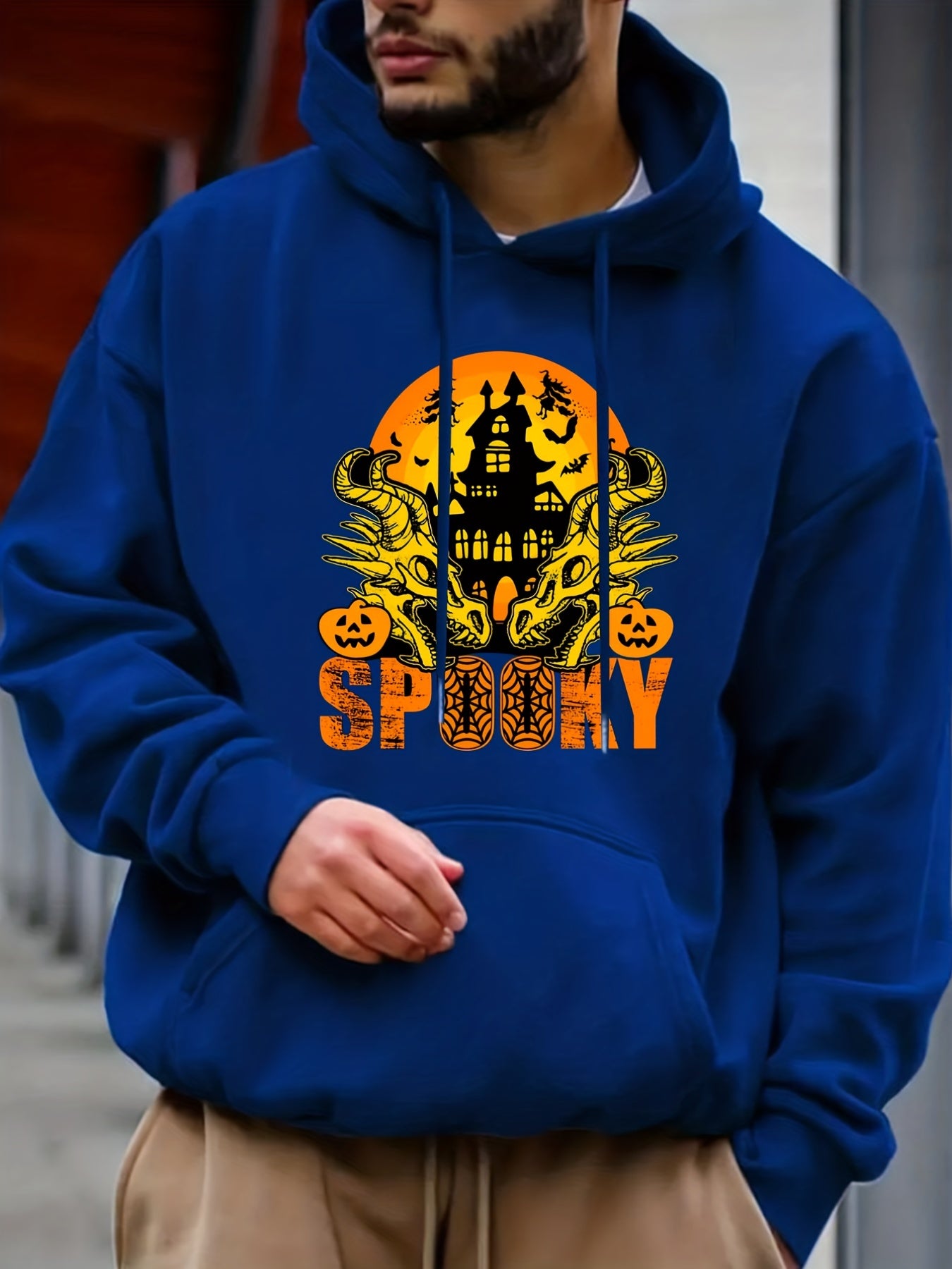 Men's Dragon Graphic Hoodie Active Sweatshirt