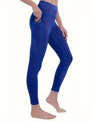 Women's Plus High Waisted Yoga Leggings with Phone Pockets