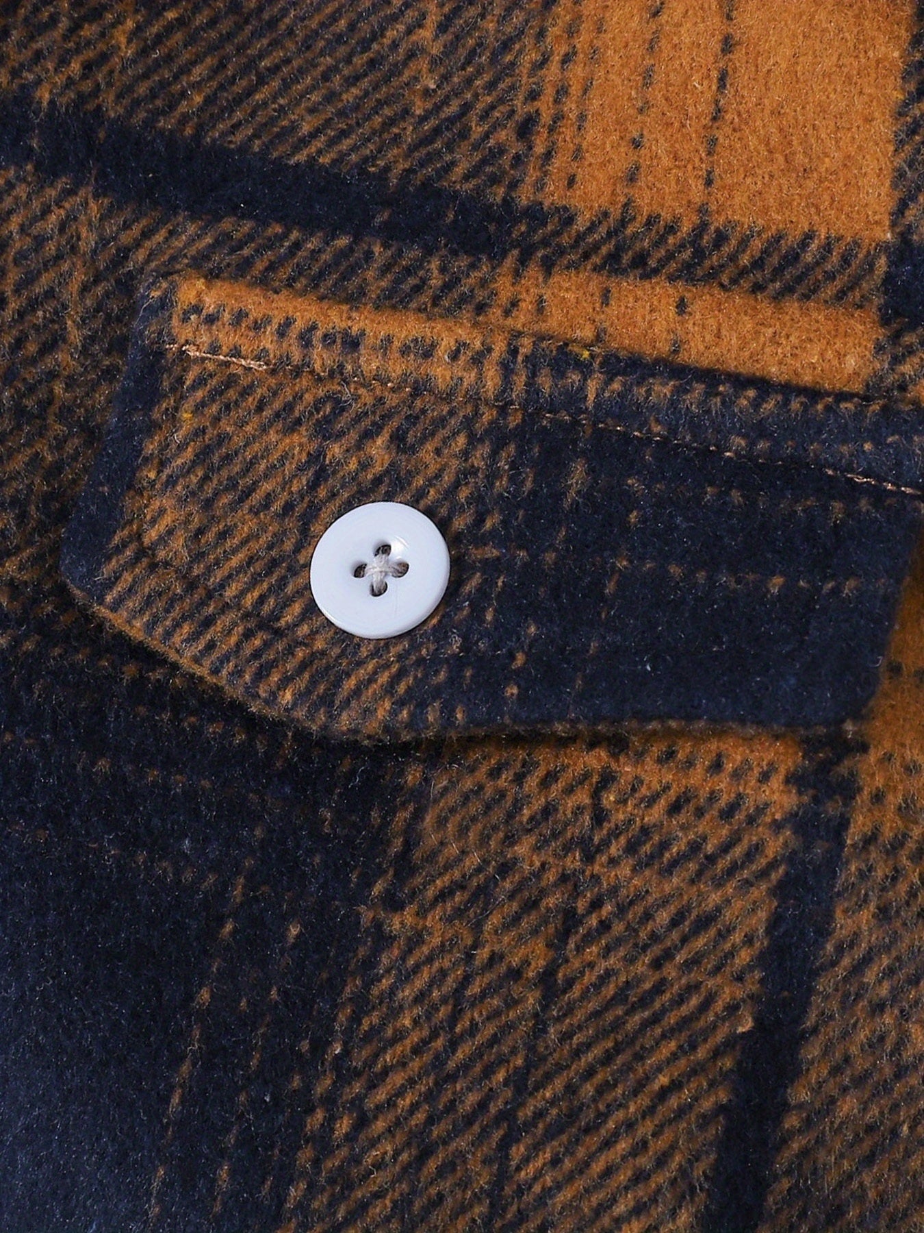 Plaid Shirt For Girls Button Down Collared Jacket