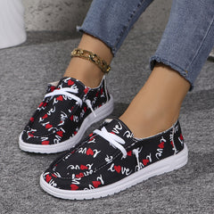 Flat Slip On Casual Shoes for Women Lightweight Soft Comfortable Walking Shoes