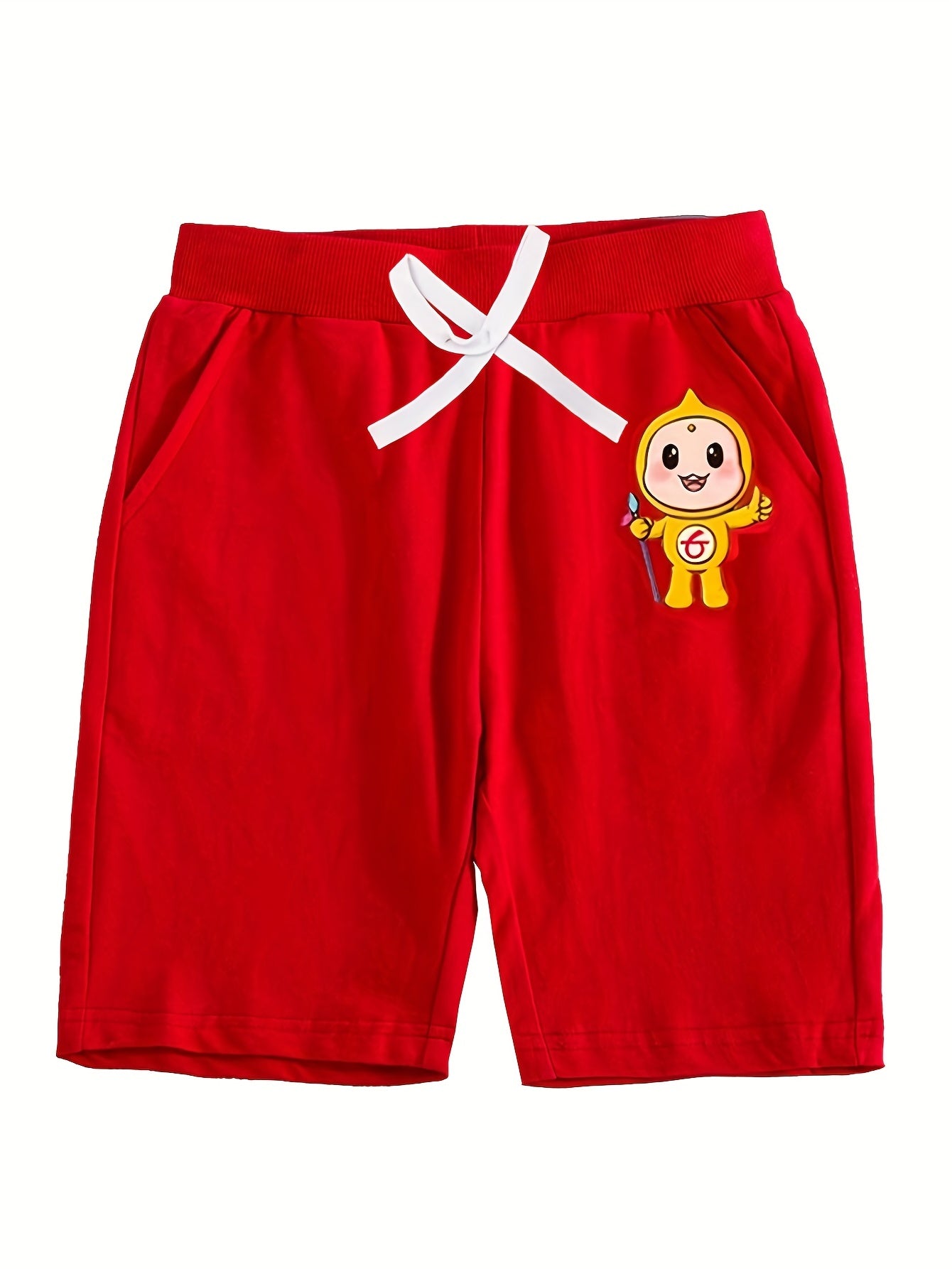 Boys Casual Cartoon Drawstrings Pants Summer Holiday