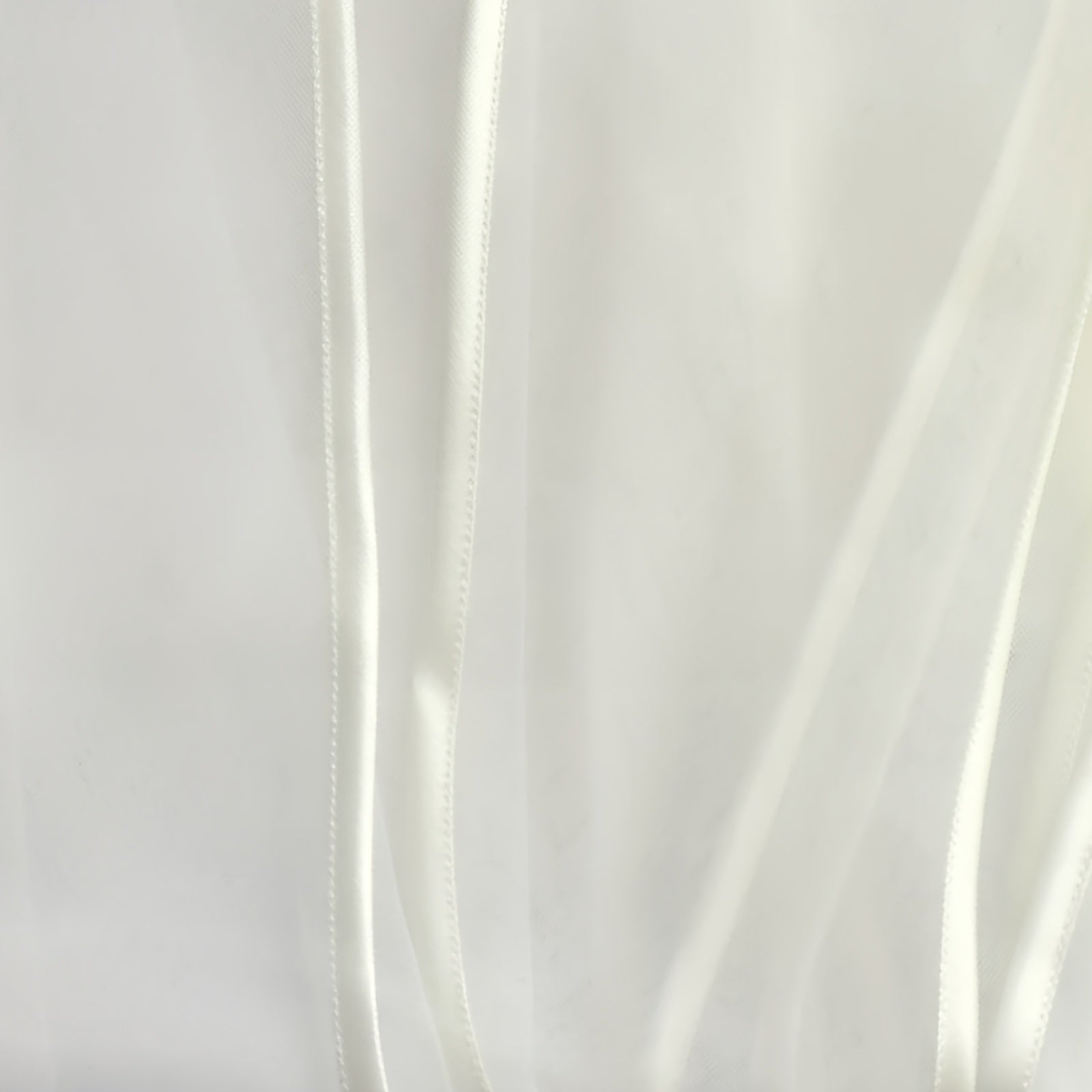 Romantic Style Bridesmaid Veil Hair Comb with Double Sided Ribbon Trim 1m