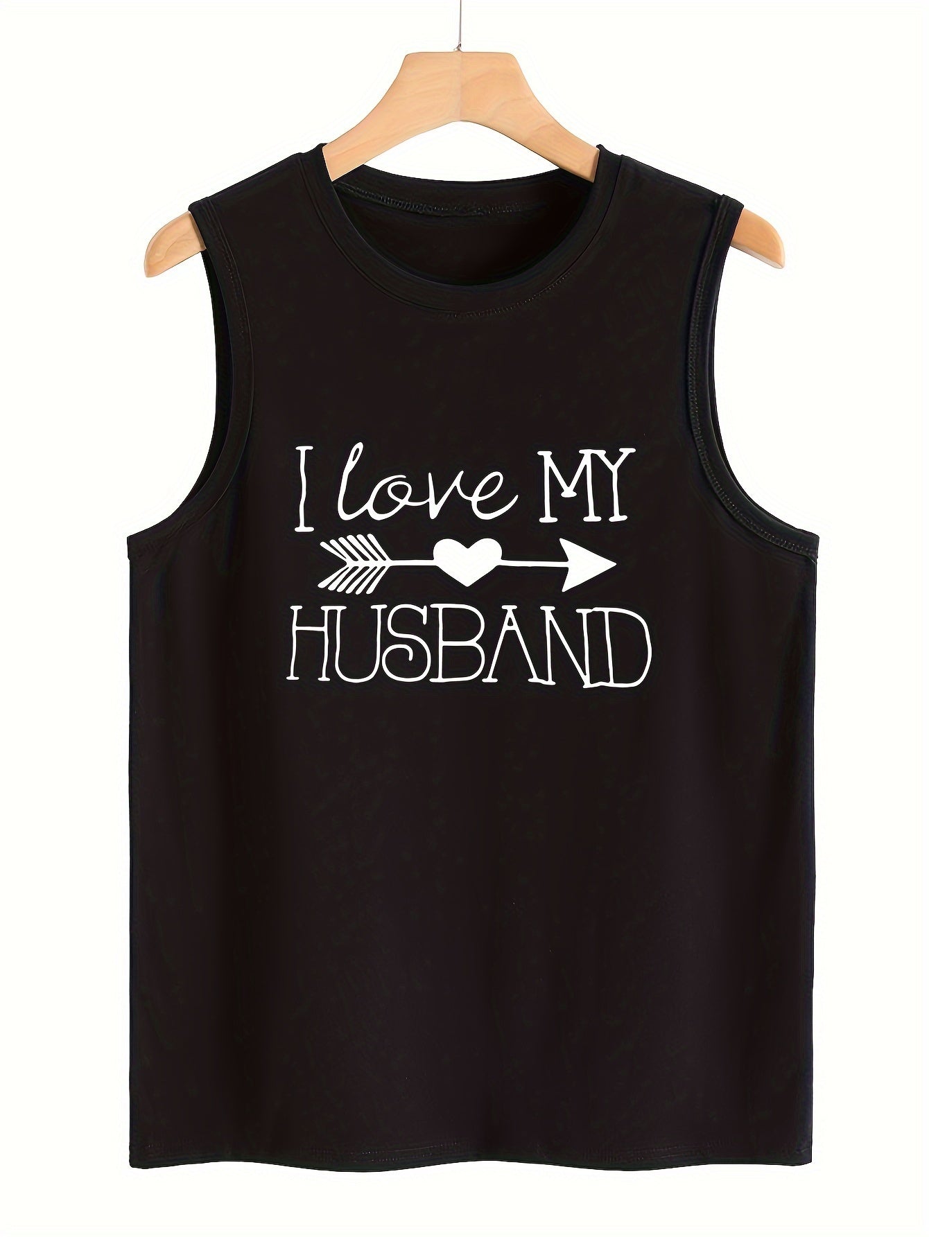 Heart & Arrow & Letter Print Summer Tank Top Sleeveless Streetwear