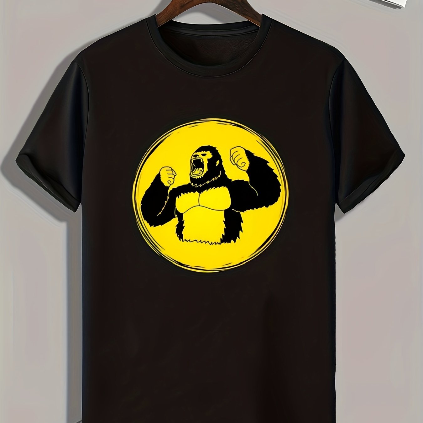 Chimpanzee Print Men's Graphic T shirt Casual Comfy Tees
