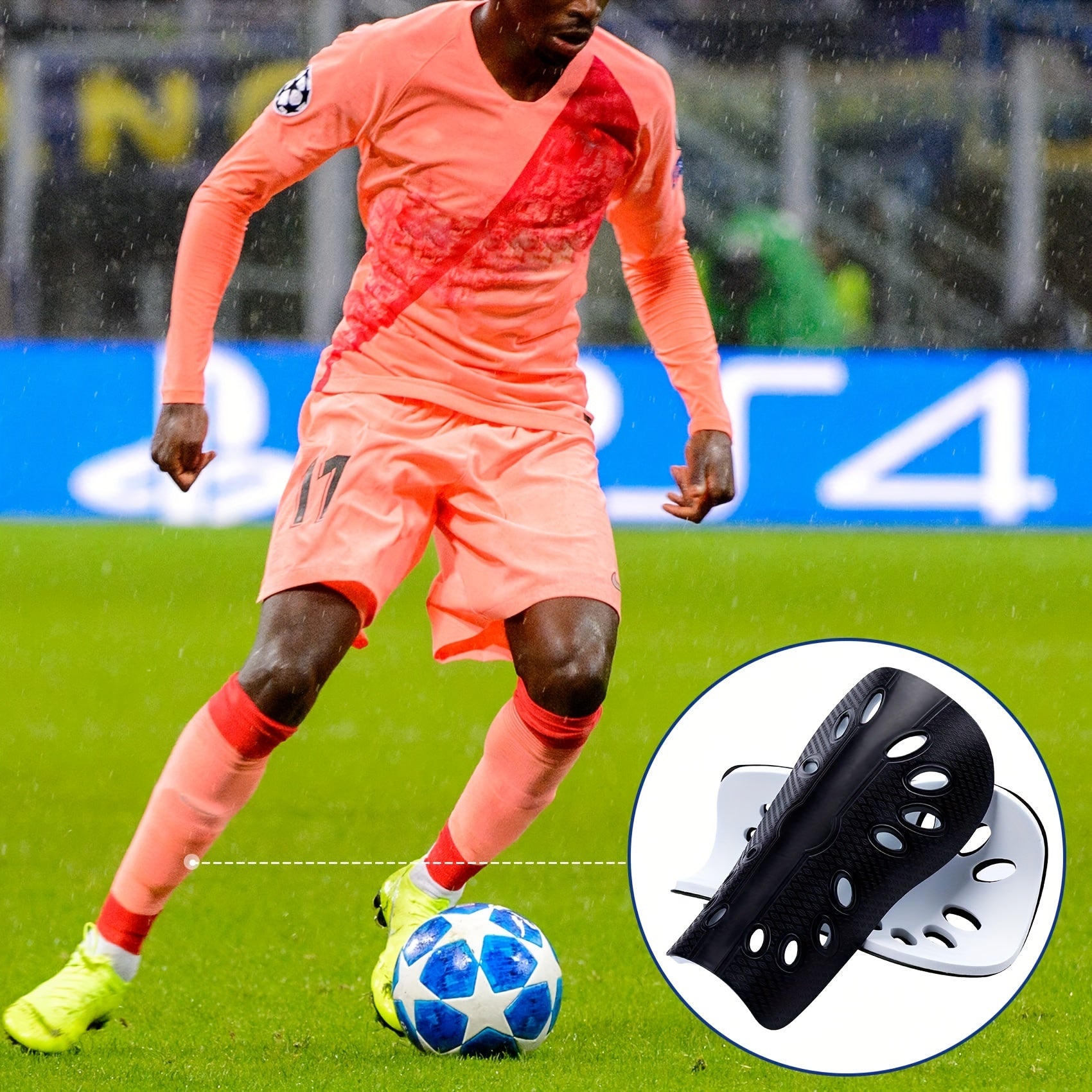 Breathable Soccer Shin Guards Lightweight Football Protective Pad