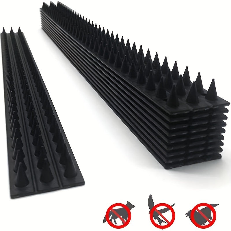 2pcs Plastic Bird & Cat Spikes - Pest Deterrent & Stylish Home Decor