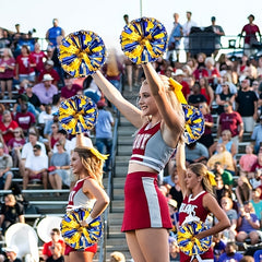Waterproof Cheerleading Poms with Soft PVC Handle