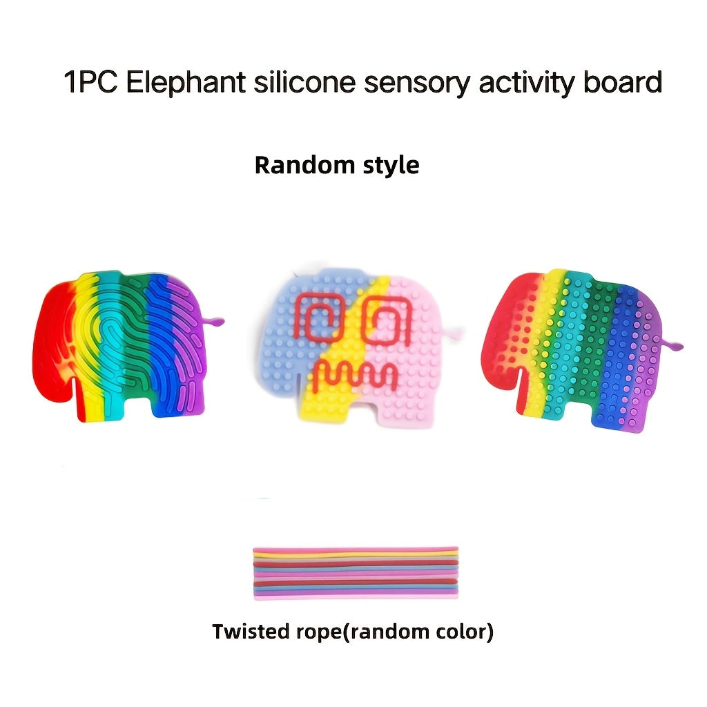 Silicone Sensory Activity Board - Butterfly, Dinosaur, Elephant Designs