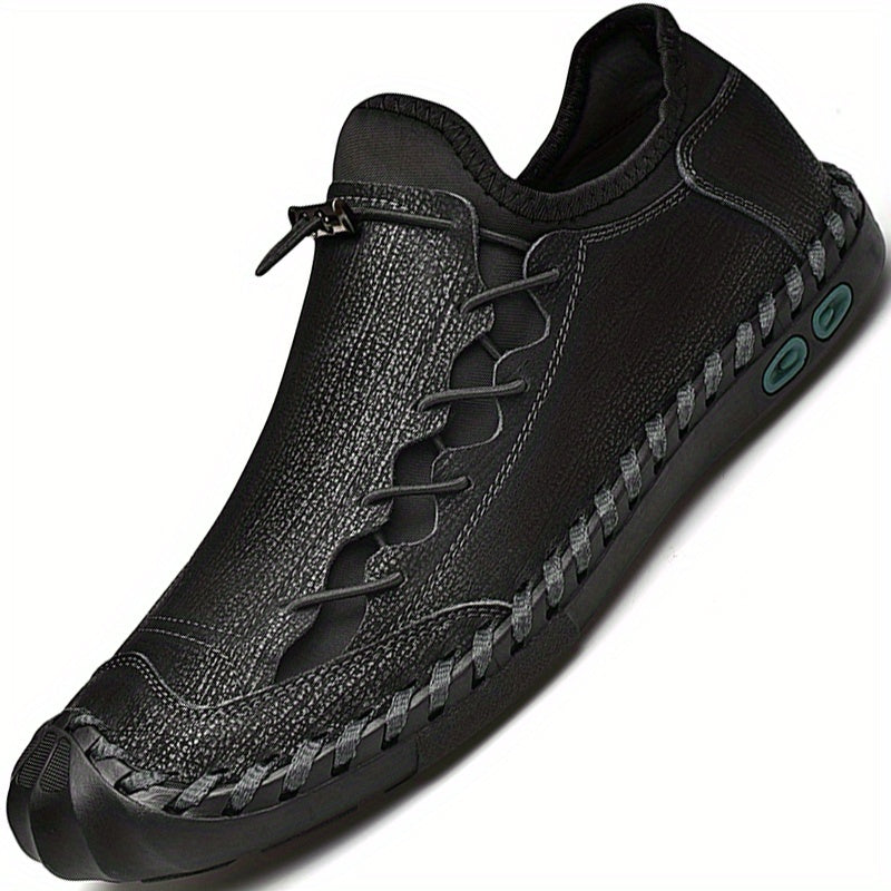 Men's Stitch Detail Loafer Shoes Non slip Slip On Shoes Men's Shoes