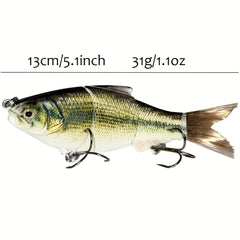 31g Lifelike Jointed Hard Fishing Lures Slow Sinking Bait for Bass Trout