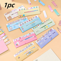 1pc Cartoon Animal Line Stand Sticky Notes Index Notes Stationery