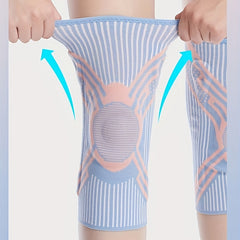 Silicone Fish Scale Spring Support Knee Pads Fitness Sports Stability