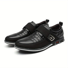 Men's PU Leather Hook And Loop Slip On Shoes Spring Summer