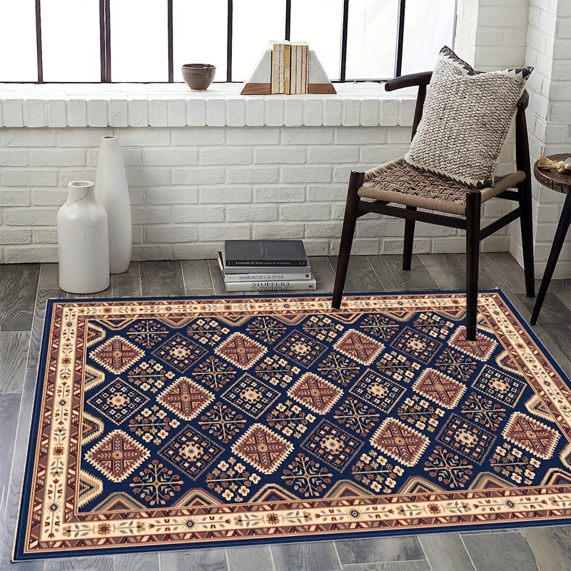 Bohemian Dark Classic Pattern Large Area Carpet Living Room Bedroom