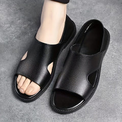 Men's Casual Slip On Slide Sandals Dress Up Summer Outdoor Walking Shoes