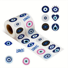 500pcs Evil Eye Stickers Waterproof Vinyl for Various Surfaces