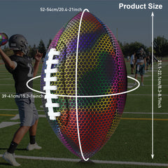 Colorful Reflective American Football for Sports Training
