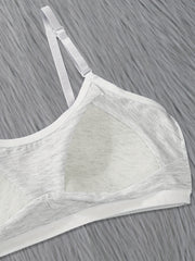 3pcs Girls Adjustable Stretch Sports Bras Comfortable Soft Bralette
