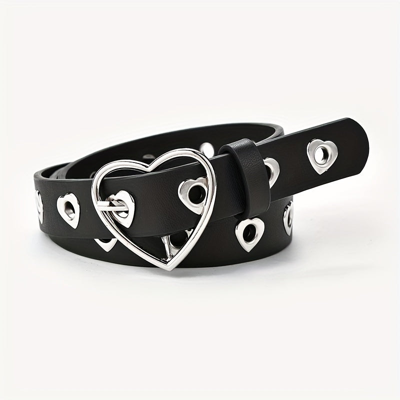 Summer Heart Buckle Jeans Belt for Kids
