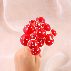 30pcs Colorful Mini Foam Mushrooms DIY Christmas Decorations