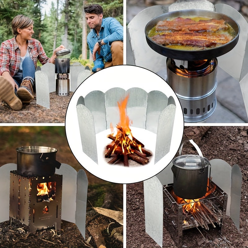Windshield Outdoor Stove Portable Camping Stove For Picnic