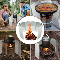 Windshield Outdoor Stove Portable Camping Stove For Picnic