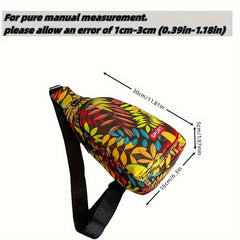 Colorful Printed Chest Bag for Outdoor Hiking