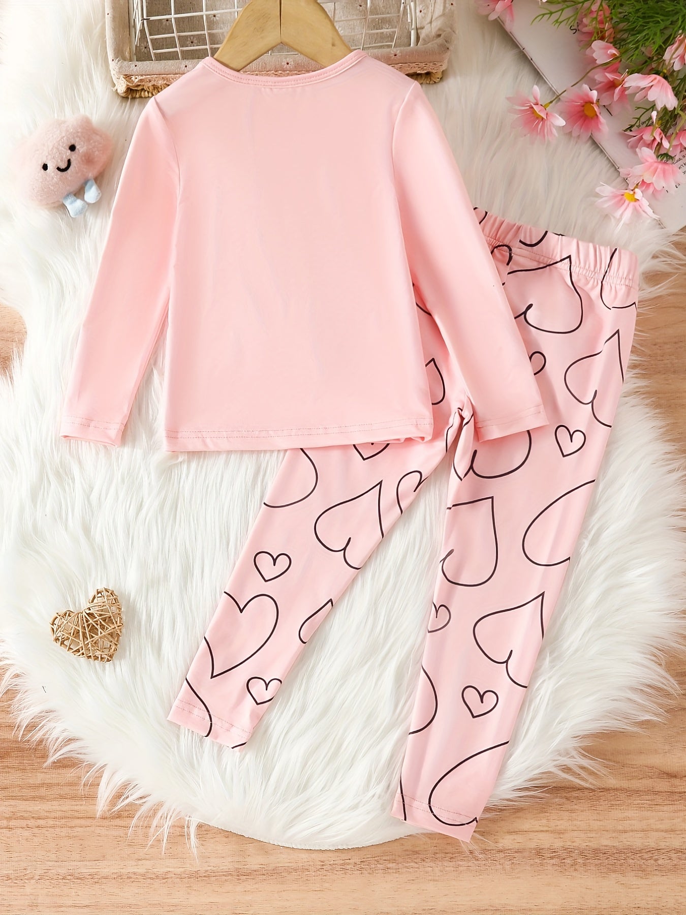 Kid's Cloud Pajamas Set Comfy Casual PJ Set Girl's Loungewear