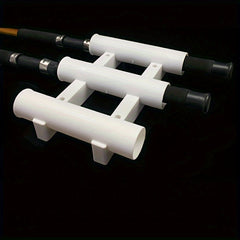 3-Tube Plastic Fishing Rod Rack Portable Pole Bracket for Boats and Kayaks