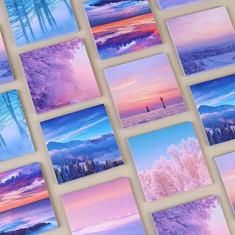 Ins Style Girl Heart Sticky Notes 50pcs Landscape Notepad