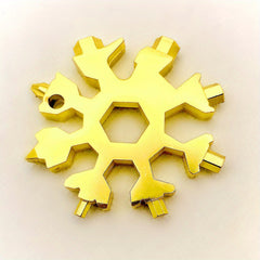 18 in 1 Snow Tool Card Multifunctional Snow Screwdriver Snow Wrench & Snowflake