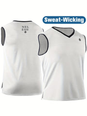 Men's Summer Sports Tank Top, Quick Dry Breathable Vest