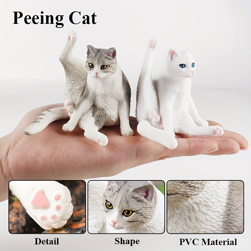 Cat Doll Toys Lift Legs Cat Doll Pet Kitten Toys Desktop Decoration
