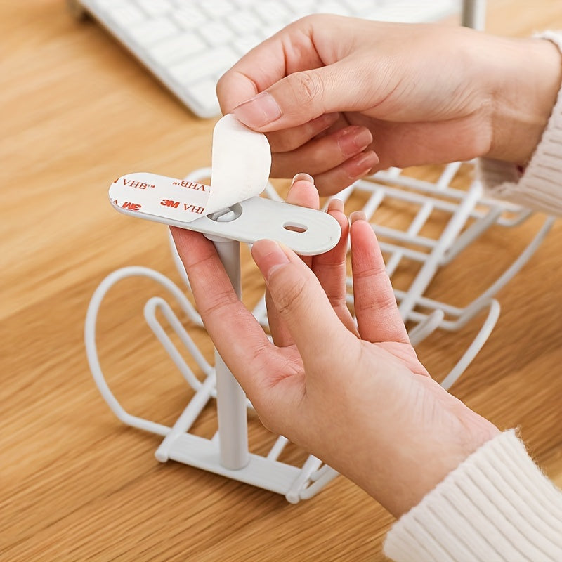 Desktop Power Cable Plug Shelf Organizer