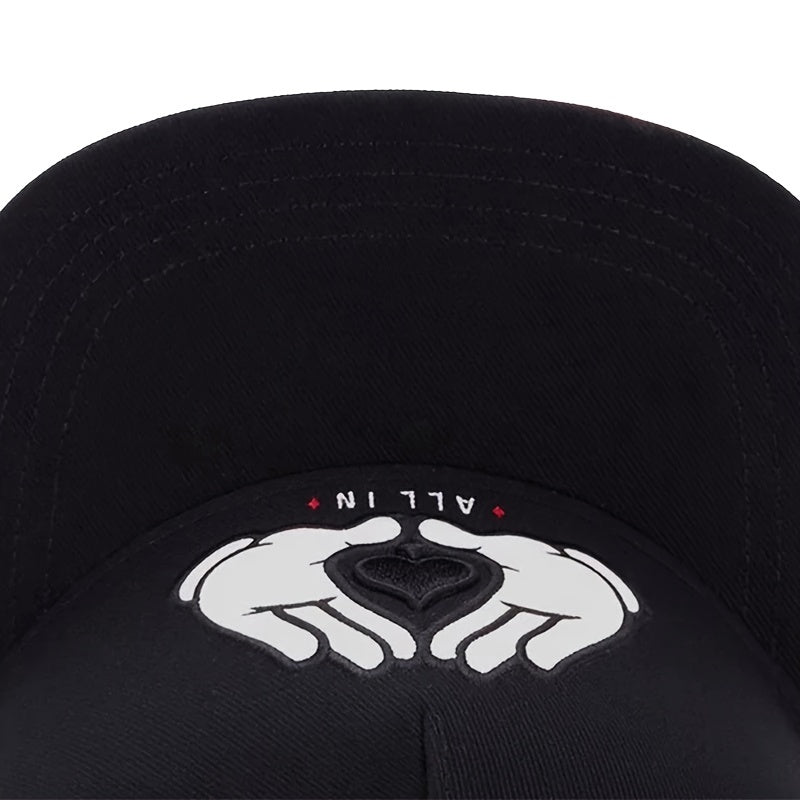 Two Handed Baseball Cap Hip Hop Cap For Men