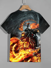 Motorcyclist In The Fire Men's T-shirt