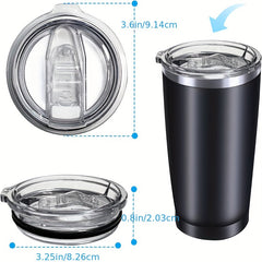 Tumbler Replacement Lids for 20oz 30oz Cups, Spill Proof & Leakproof Cup Covers