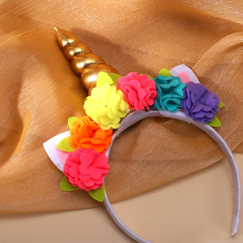 Girls Teen Unicorn Decor Headband Hair Accessories For Party Gift Outdoor