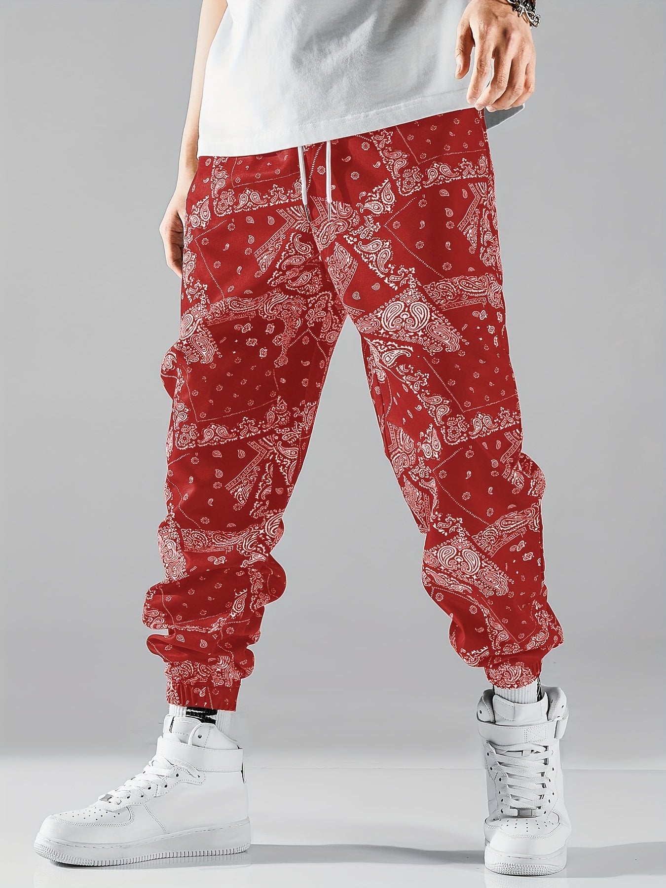 Men's Paisley Tapered Joggers - Stylish & Comfortable Sweatpants
