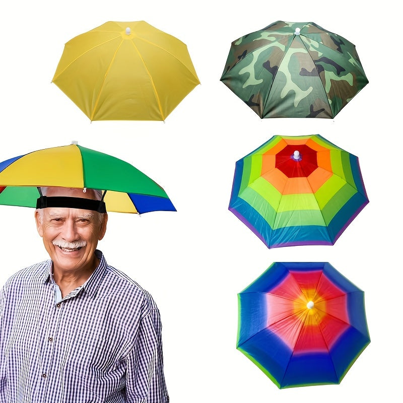 100g UltraLight Folding Umbrella Cap Waterproof Sun Protection Hat