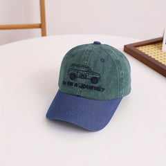 Kids Vintage Car Pattern Baseball Cap for Boys Girls