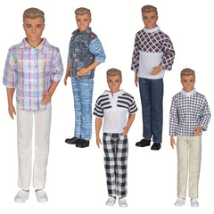 5pc Doll Clothes Outfit Set for 30' Dolls - Doll Accessories Toys Gift
